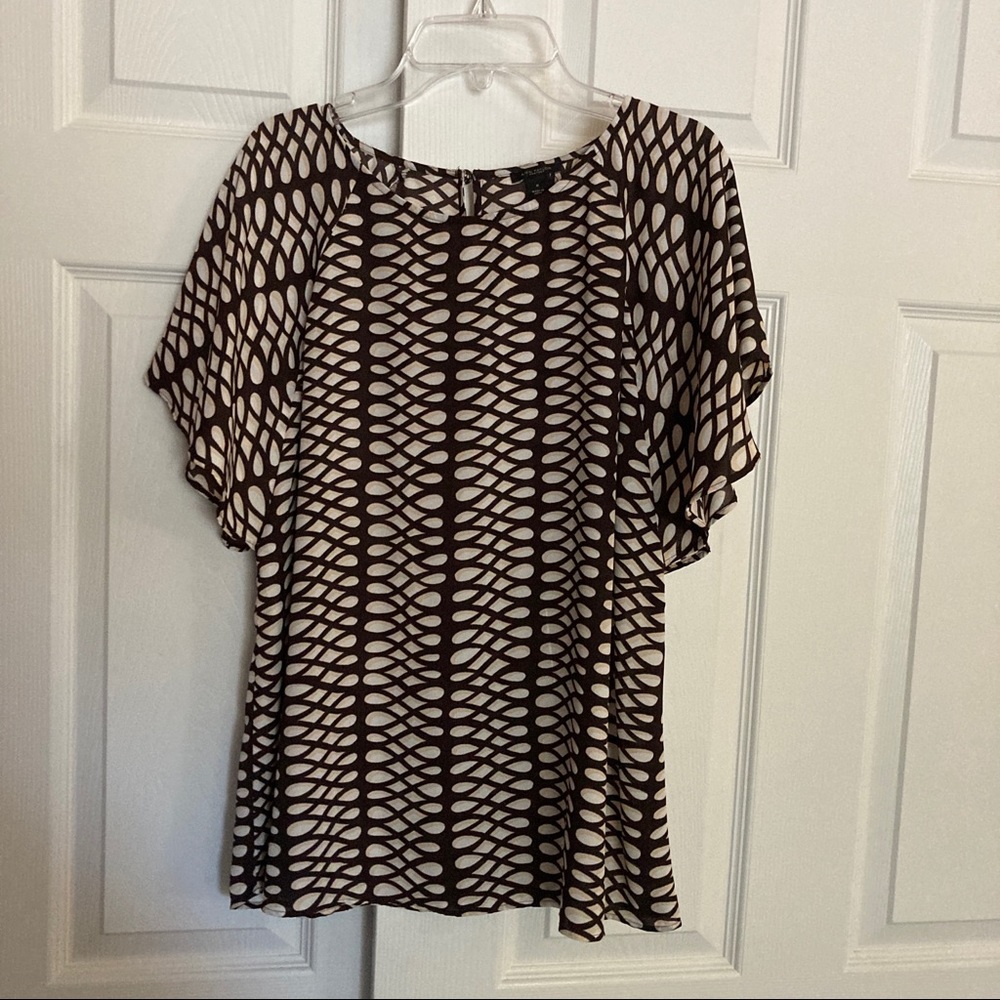 Ann Taylor Flutter sleeve blouse